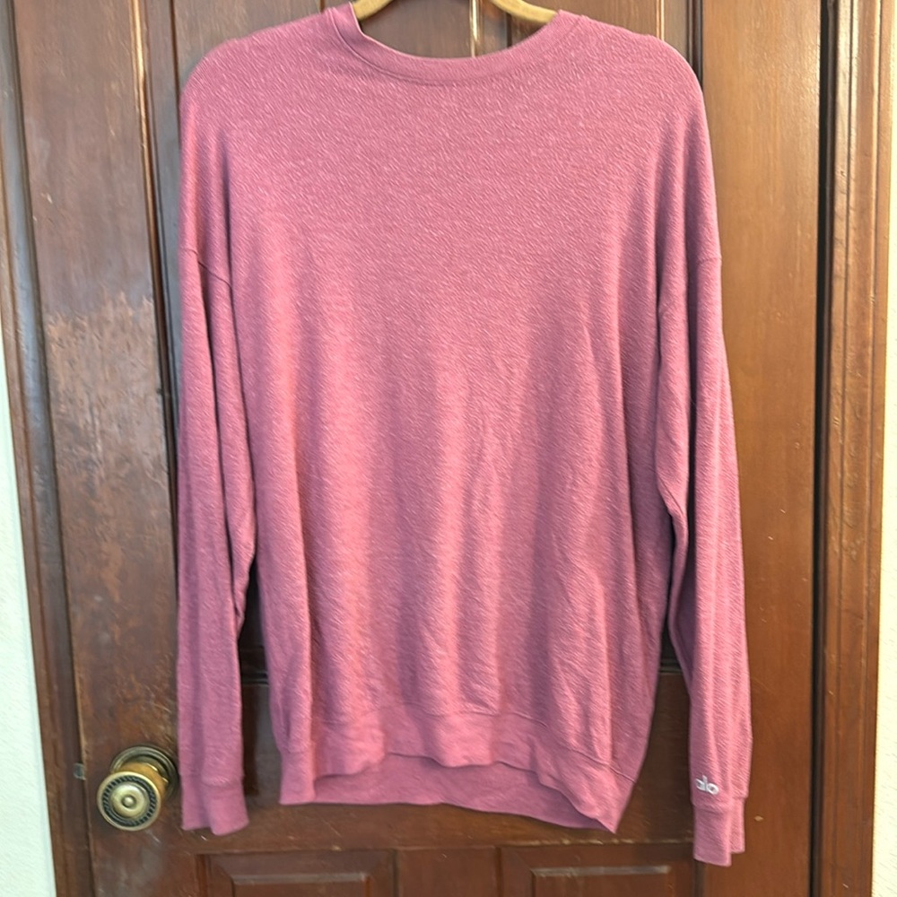 Alo Soho pullover still in stores pink xs